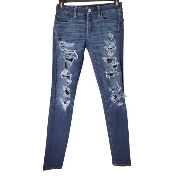 Bundle of 3 American Eagle Women's Size 0 Regular Jeans - Picture 8 of 16